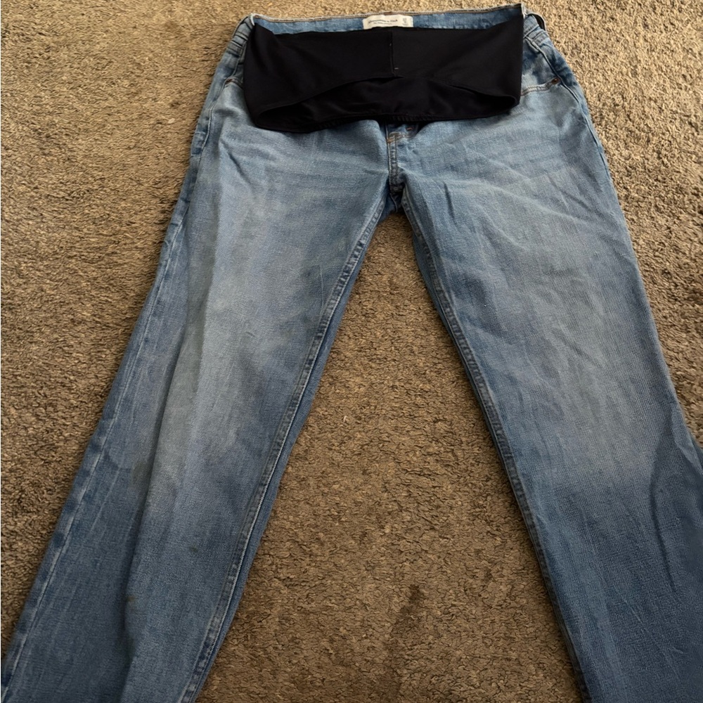 Abercrombie Women's Blue Maternity Jeans